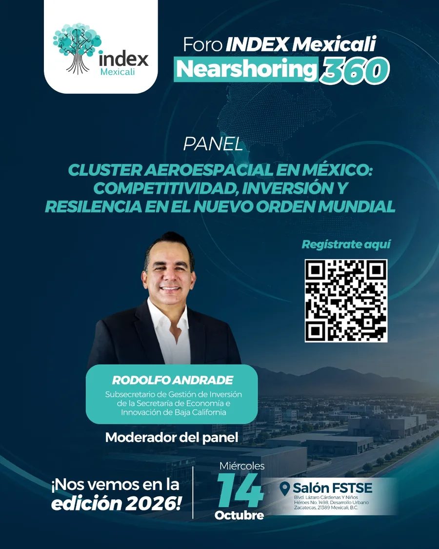 Arte oficial Foro Index Mexicali 2026