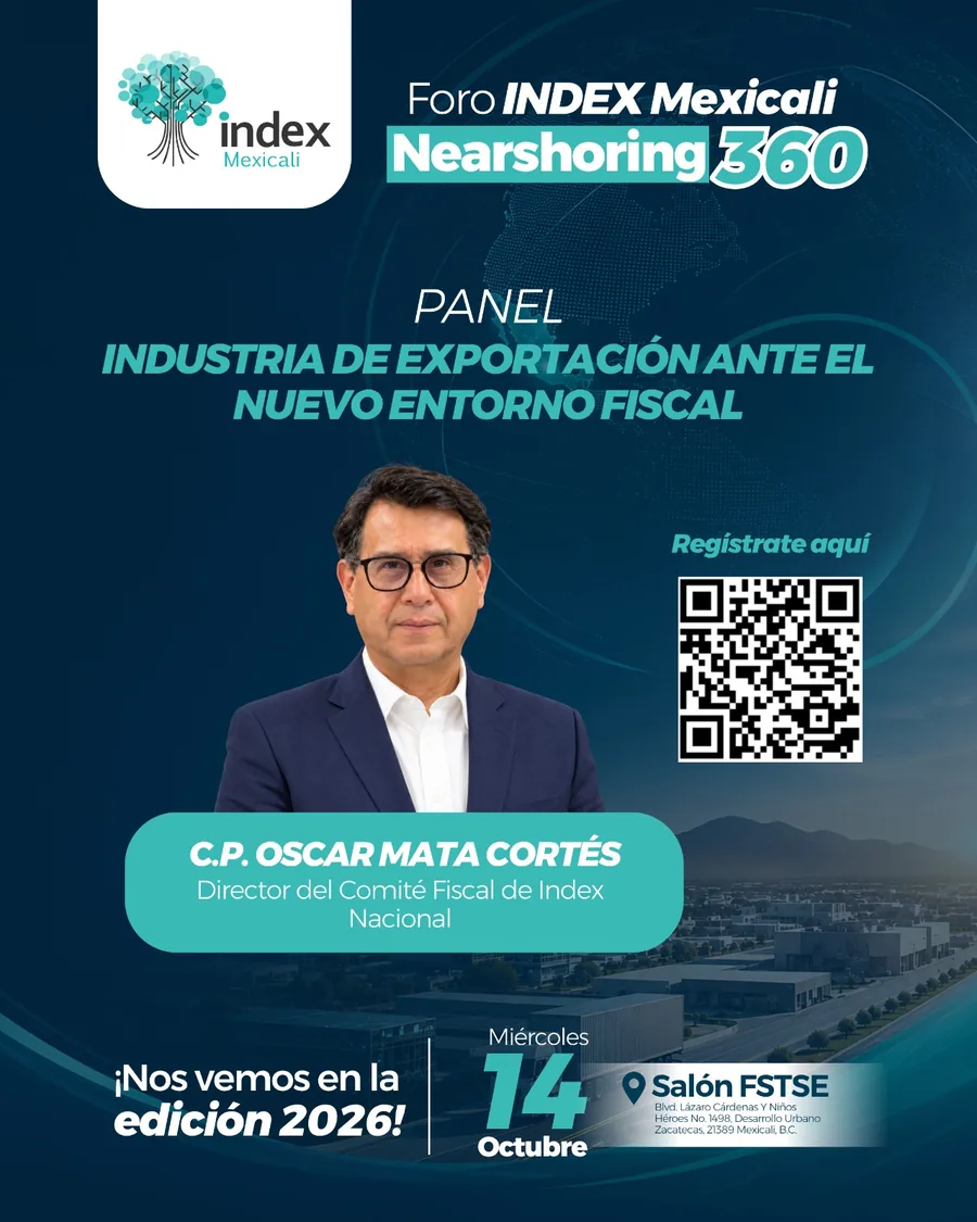Arte oficial Foro Index Mexicali 2026