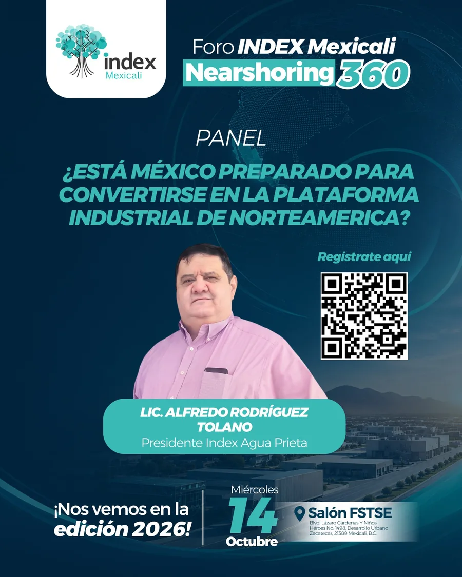 Arte oficial Foro Index Mexicali 2026