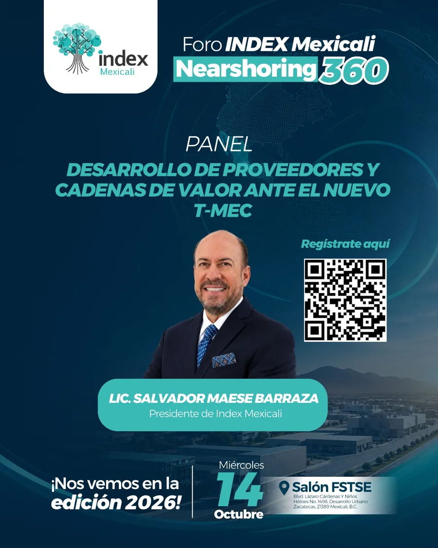 Arte oficial Foro Index Mexicali 2026