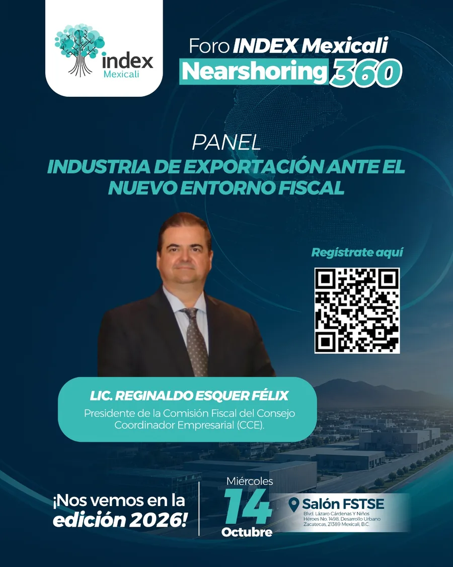 Arte oficial Foro Index Mexicali 2026