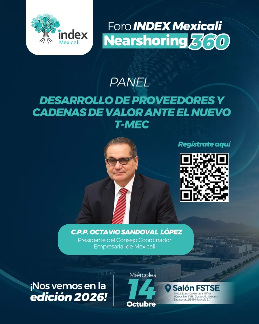 Arte oficial Foro Index Mexicali 2026