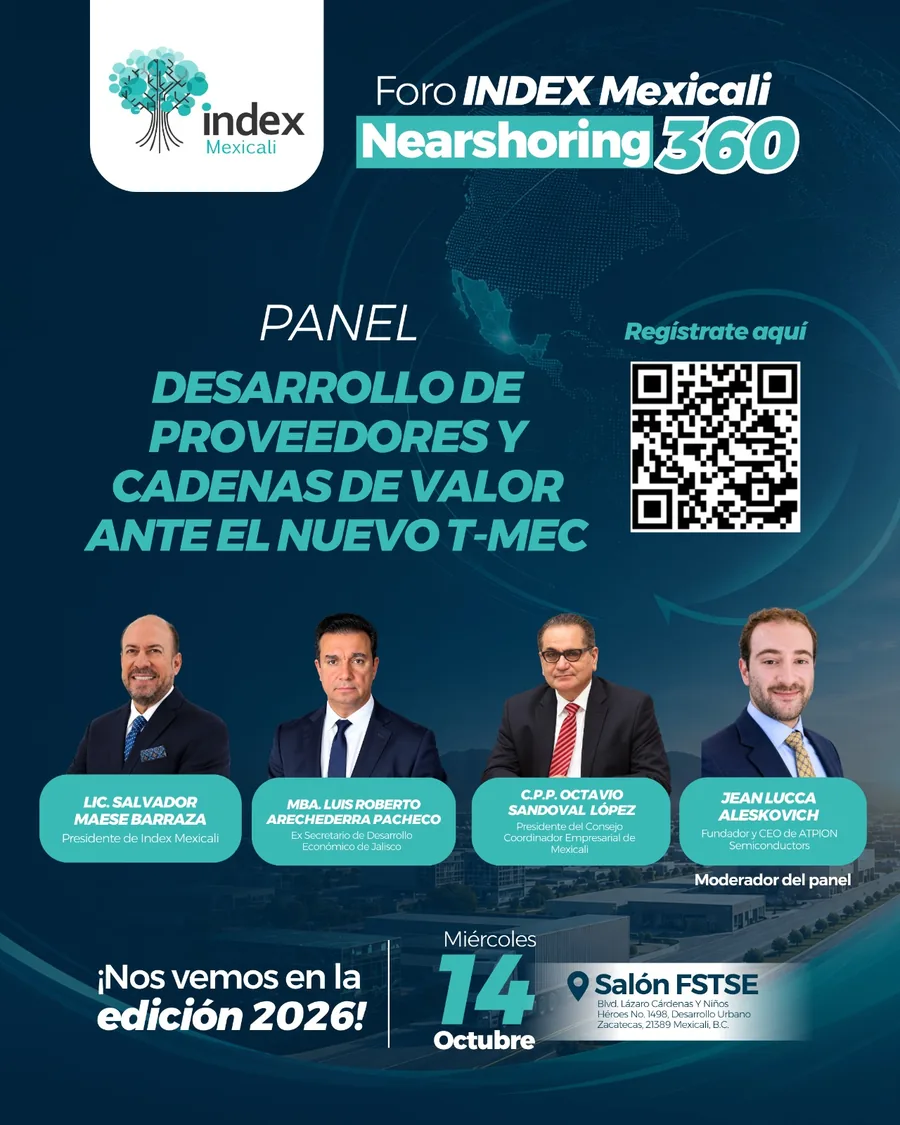 Arte oficial Foro Index Mexicali 2026